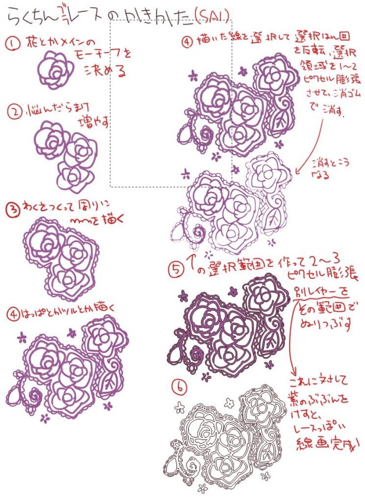 私の描き方公開するからみんなも下着描いて お願い