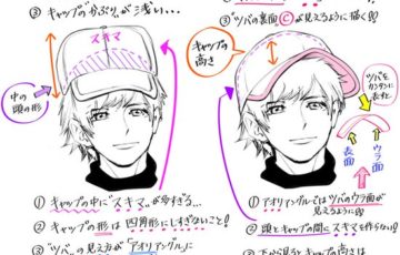 キャップ帽子の描き方 絵の初心者でも上達しやすい ダメなこと と 良いこと