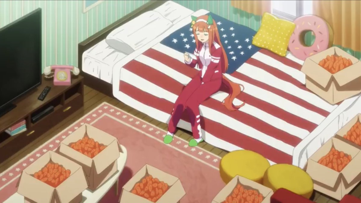 ウマ娘アニメ2期のスズカの部屋 カーペットに左回りの足跡があることを知ってビビってる