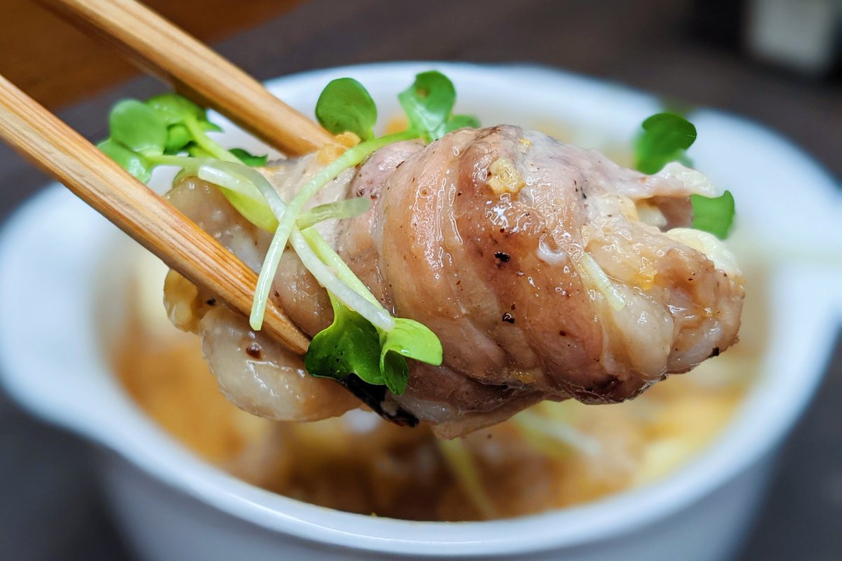 もちもち豚バラ肉の青パパイヤサラダとチリライムドレッシングのレシピ